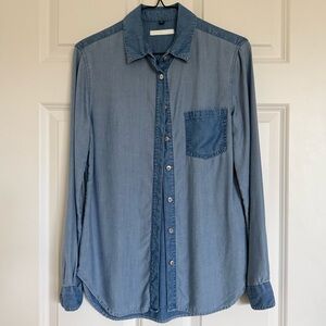 7 For All Mankind Two-Tone Denim Shirt